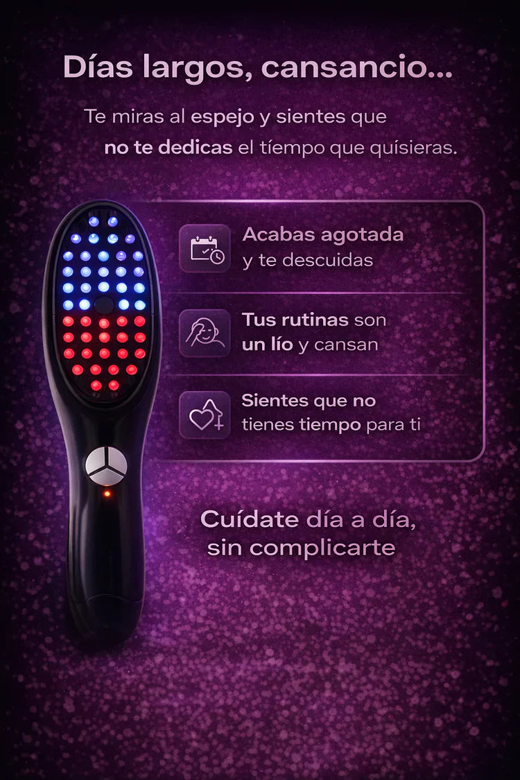 Cepillo de luz LED para el crecimiento del cabello