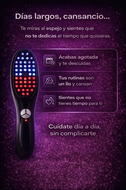 Cepillo de luz LED para el crecimiento del cabello
