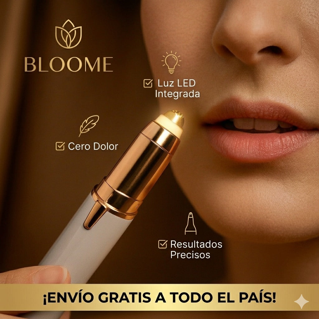 Depiladora facial de precisión indolora