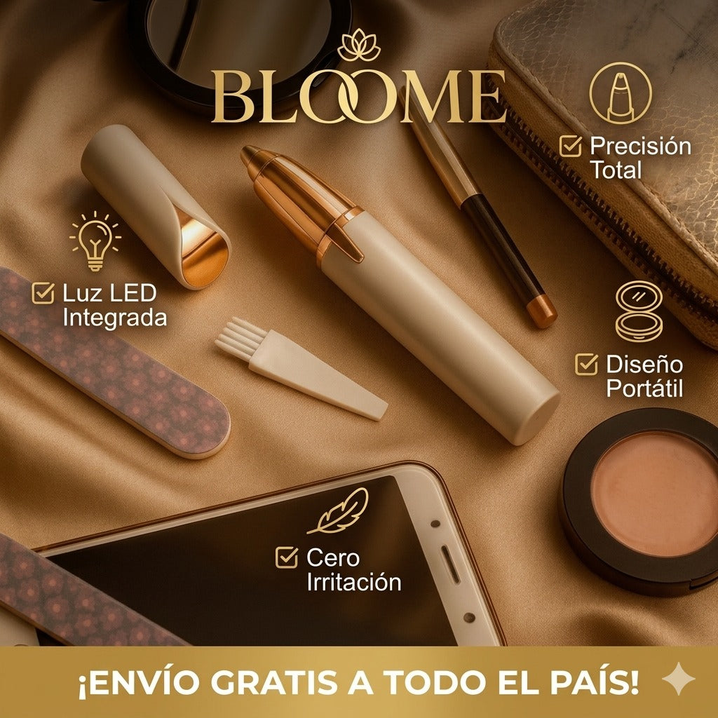 Depiladora facial de precisión indolora