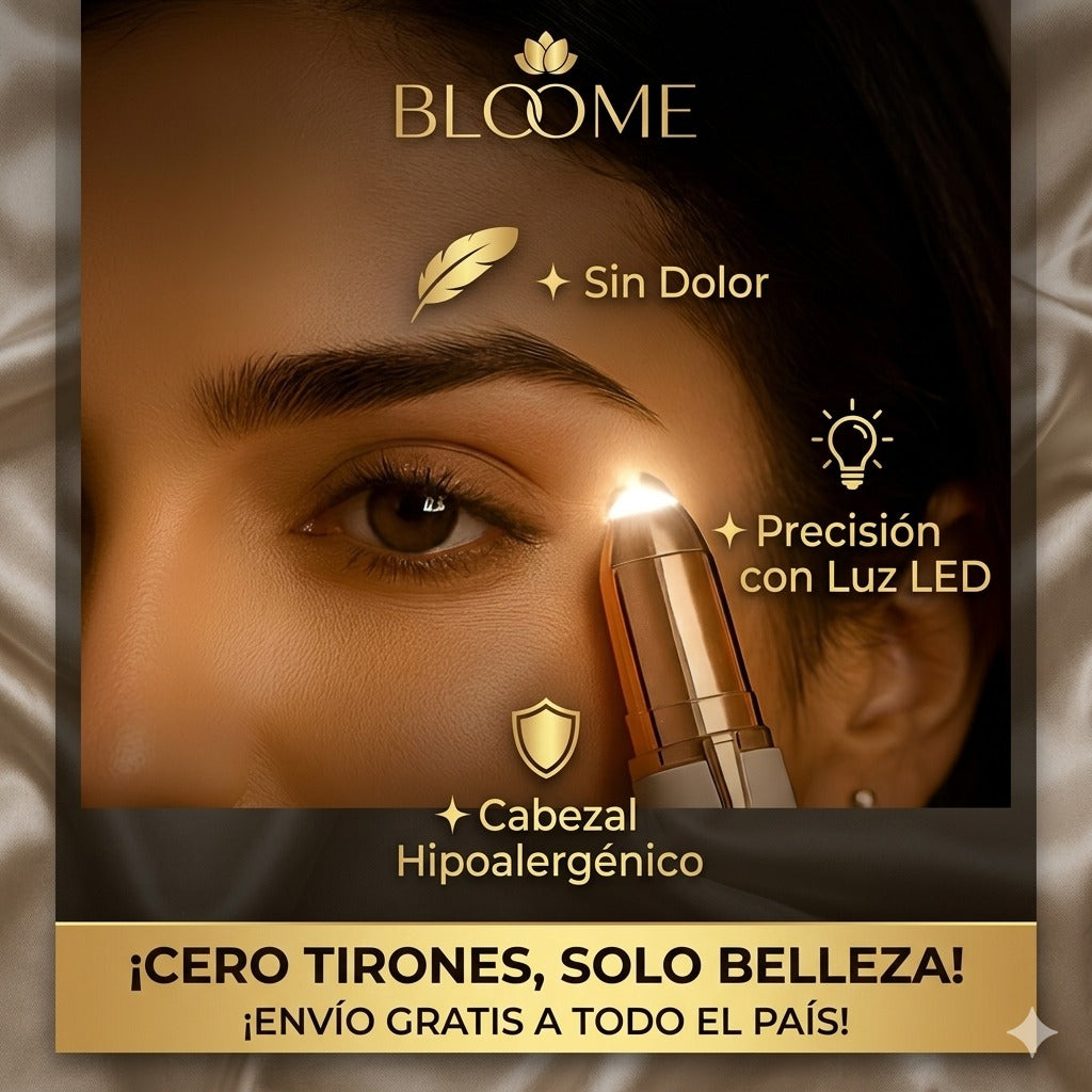 Depiladora facial de precisión indolora