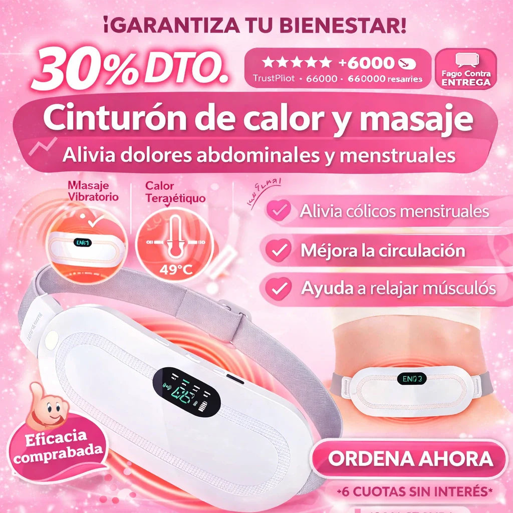 ALIVIO INMEDIATO DEL DOLOR CINTURON MENSTRUAL